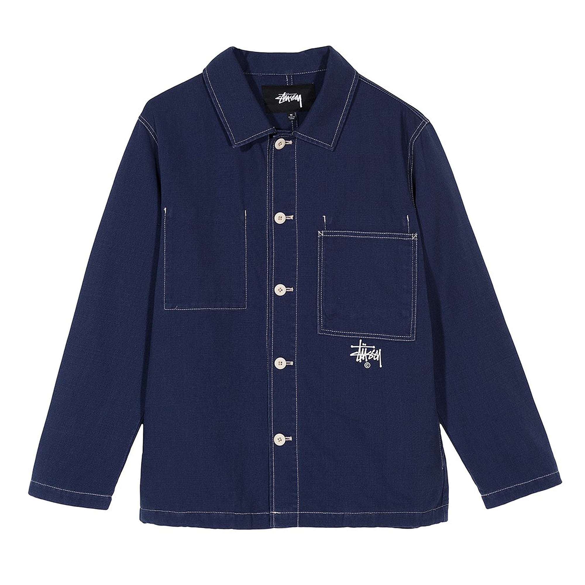 Stussy Canvas Shop Jacket Navy Jackets 115436 / 0806 | Overkill
