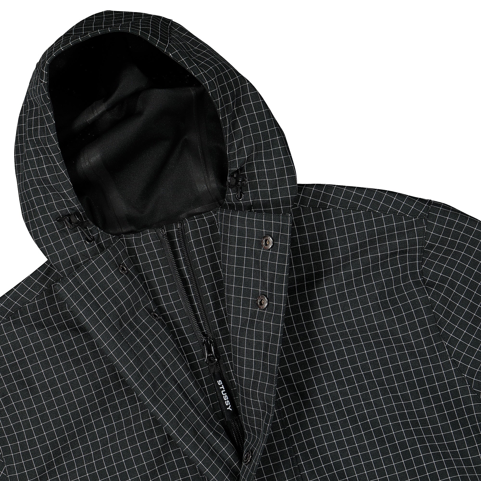 Stussy Shell Hooded Jacket Black Jackets Detail view 1 | Overkill