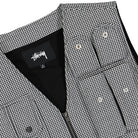 Stussy Houndstooth Work Vest Paisley Vests Close-up | Overkill