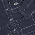 Stussy Brushed Moleskin Chore Jacket Navy Jackets Detailfoto | Overkill