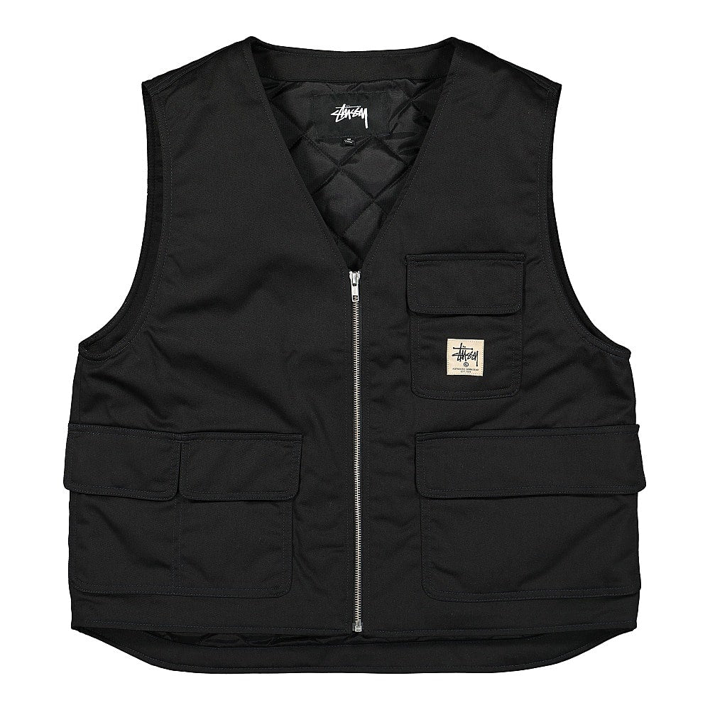 Stussy Insulated Work Vest Black Vests 115535 / 0001 | Overkill
