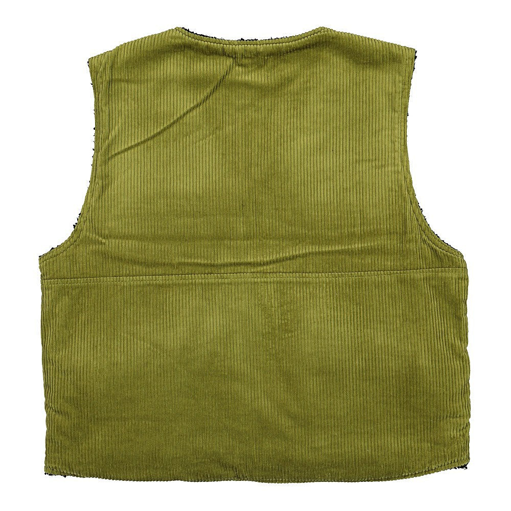Stussy Wide Wale Reversible Vest Green Vests Material | Overkill