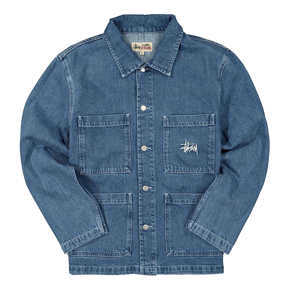 Stussy Denim Chore Jacket Blue Jackets 115570 / 0801 | Overkill