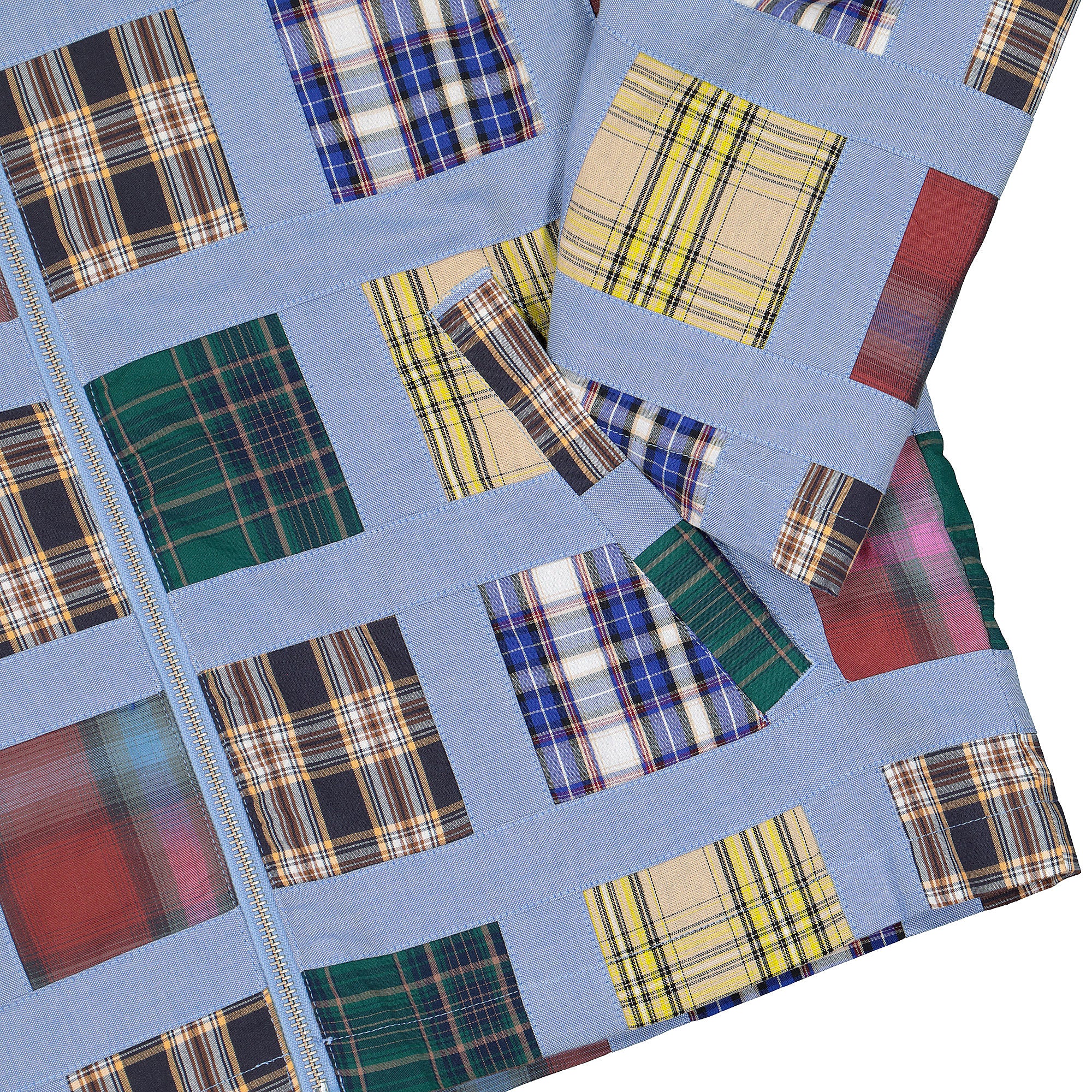 Stussy Madras Patchwork Zip. Jacket Plaid Jackets Detailfoto | Overkill