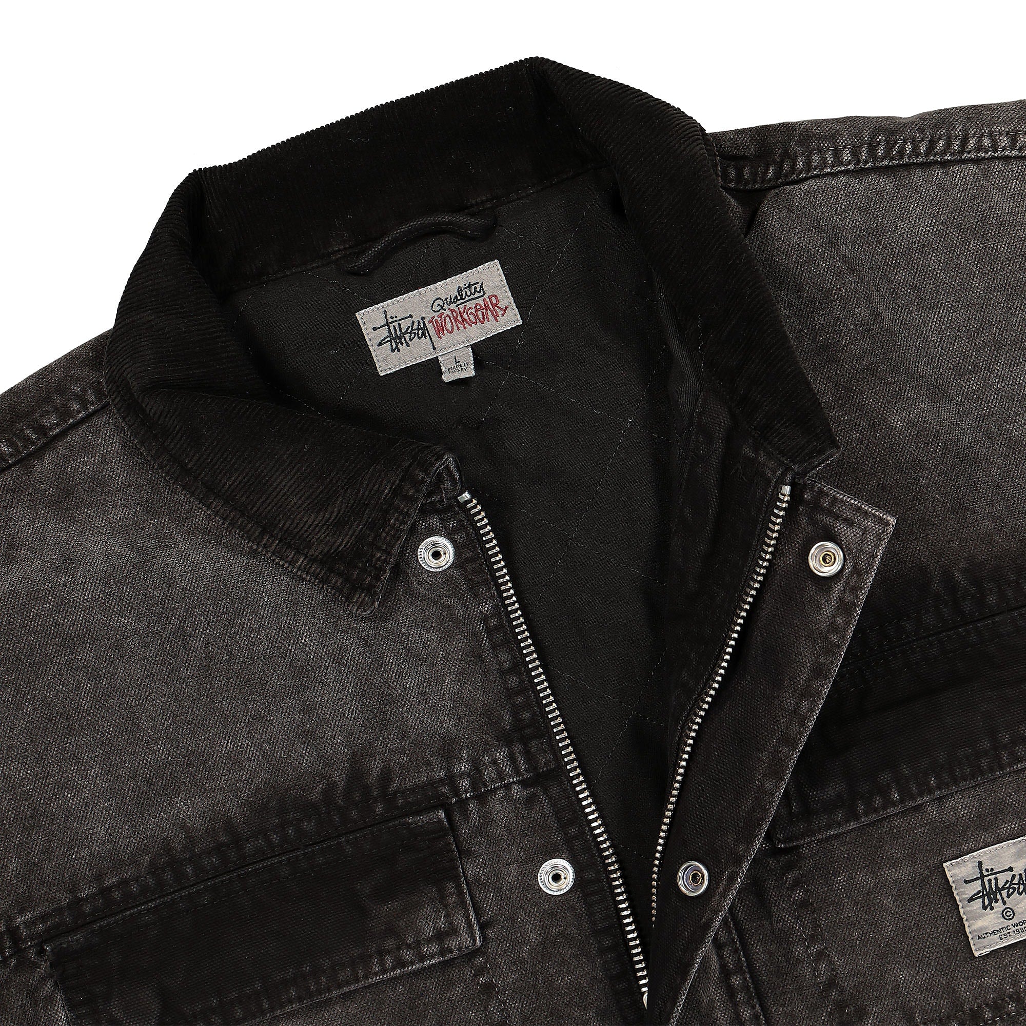 Stussy Washed Canvas Shop Jacket 115589 / 0001 | OVERKILL