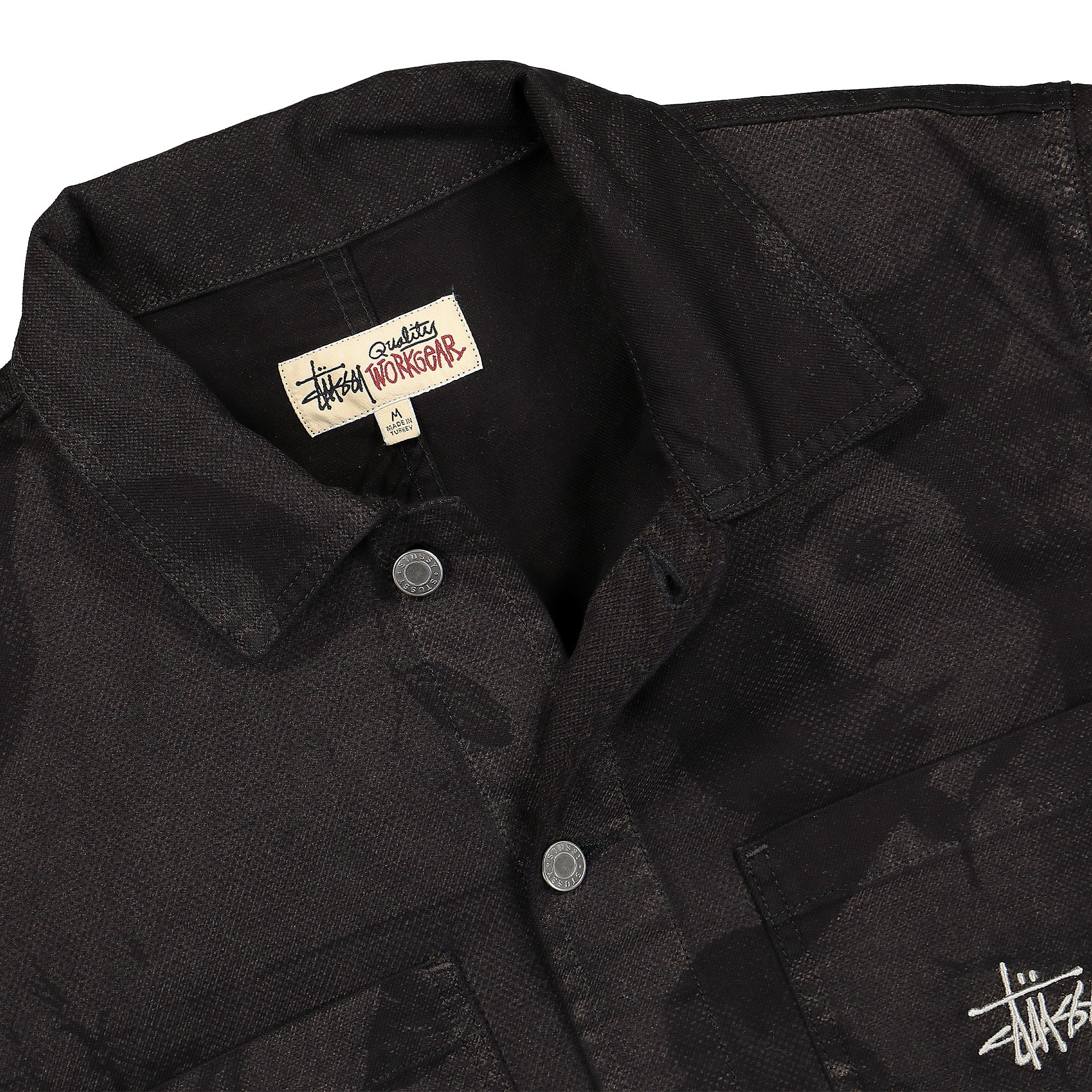 Stussy Venus Chore Jacket Black Jackets Close-up | Overkill