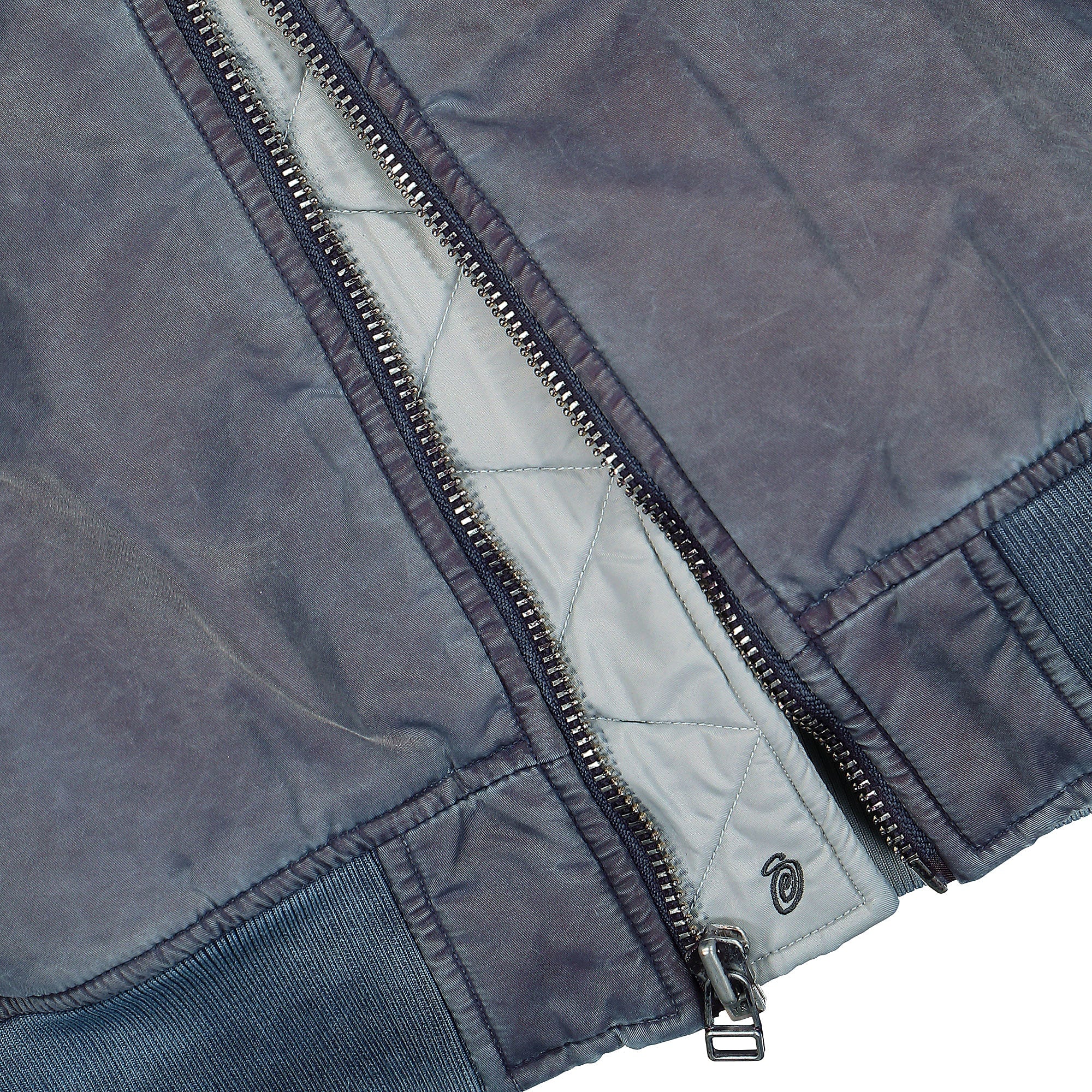 Stussy Dyed Nylon Bomber Jacket Navy Bomber & Varsity Jackets Detail view 1 | Overkill