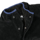Stussy Corduroy Mock Pullover Black Sweatshirts Close-up | Overkill