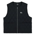 Stussy Diamond Quilted Vest Black Vests 115637 / 0001 | Overkill