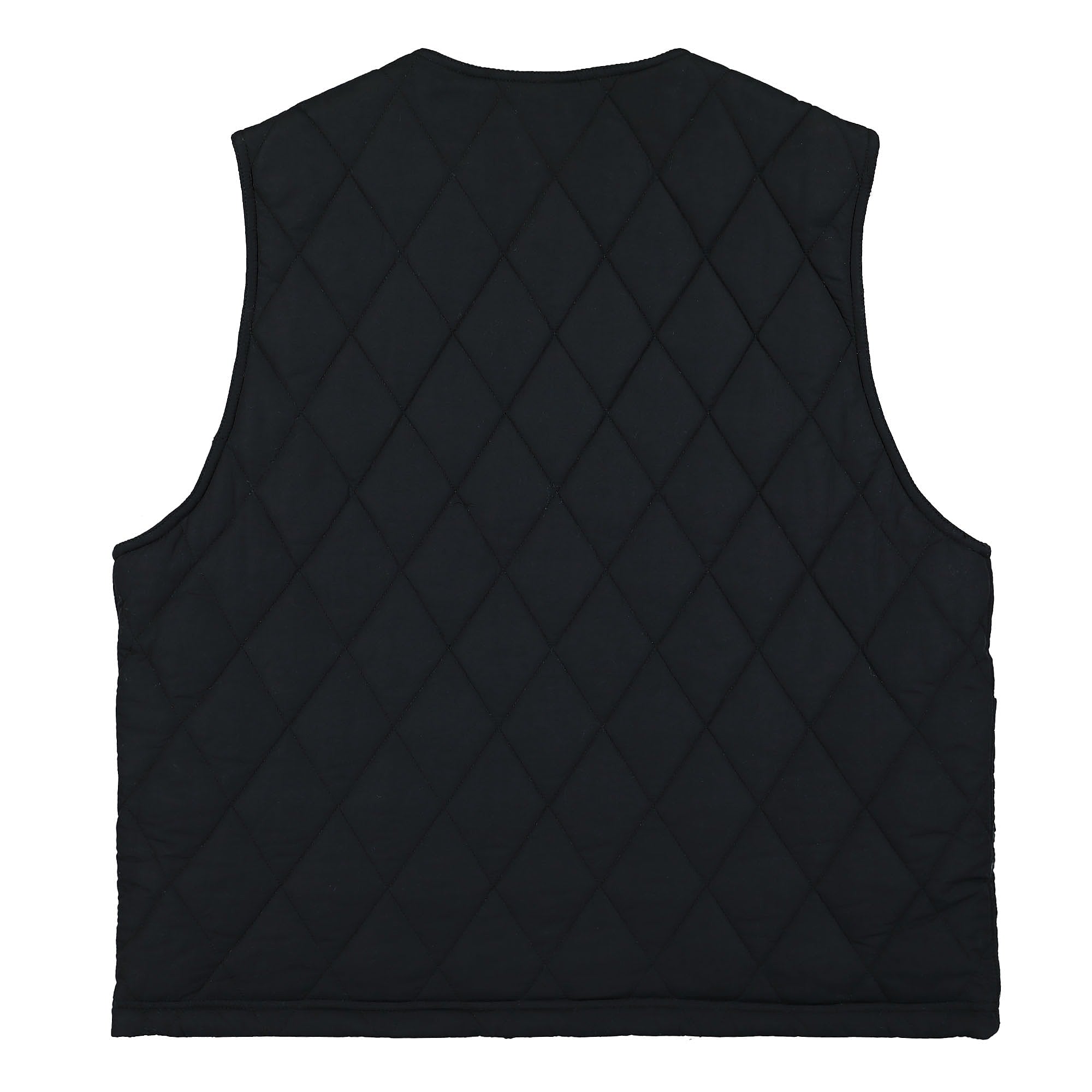 Stussy Diamond Quilted Vest Black Vests Material | Overkill
