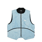 Stussy Washed Canvas Primaloft Vest Light Blue Vests 115654 / 2065 | Overkill