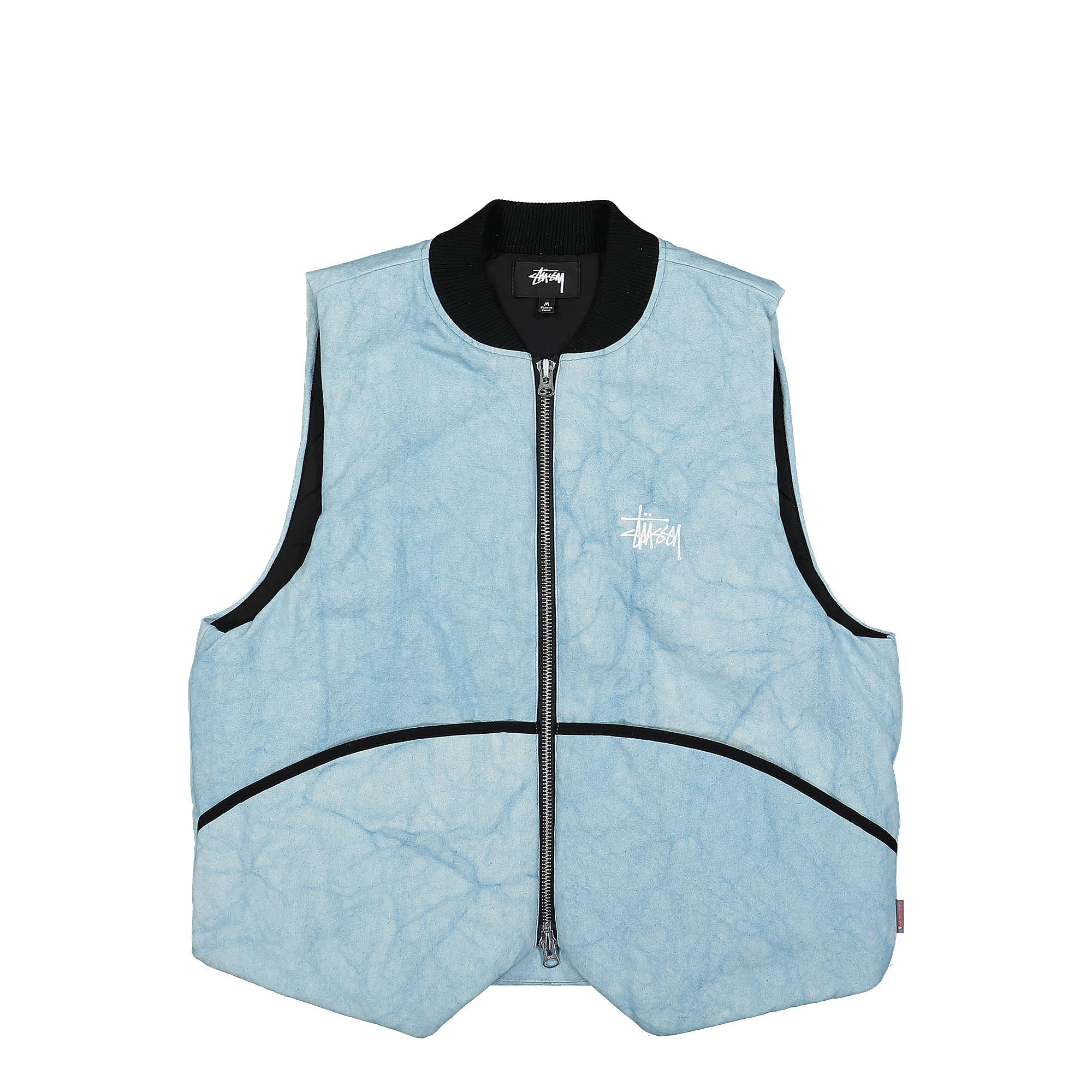 Stussy Washed Canvas Primaloft Vest Light Blue Vests 115654 / 2065 | Overkill