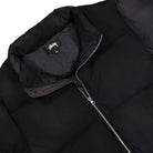 Stussy Recycled Nylon Down Puffer Vintage Black Puffer Jackets Close-up | Overkill