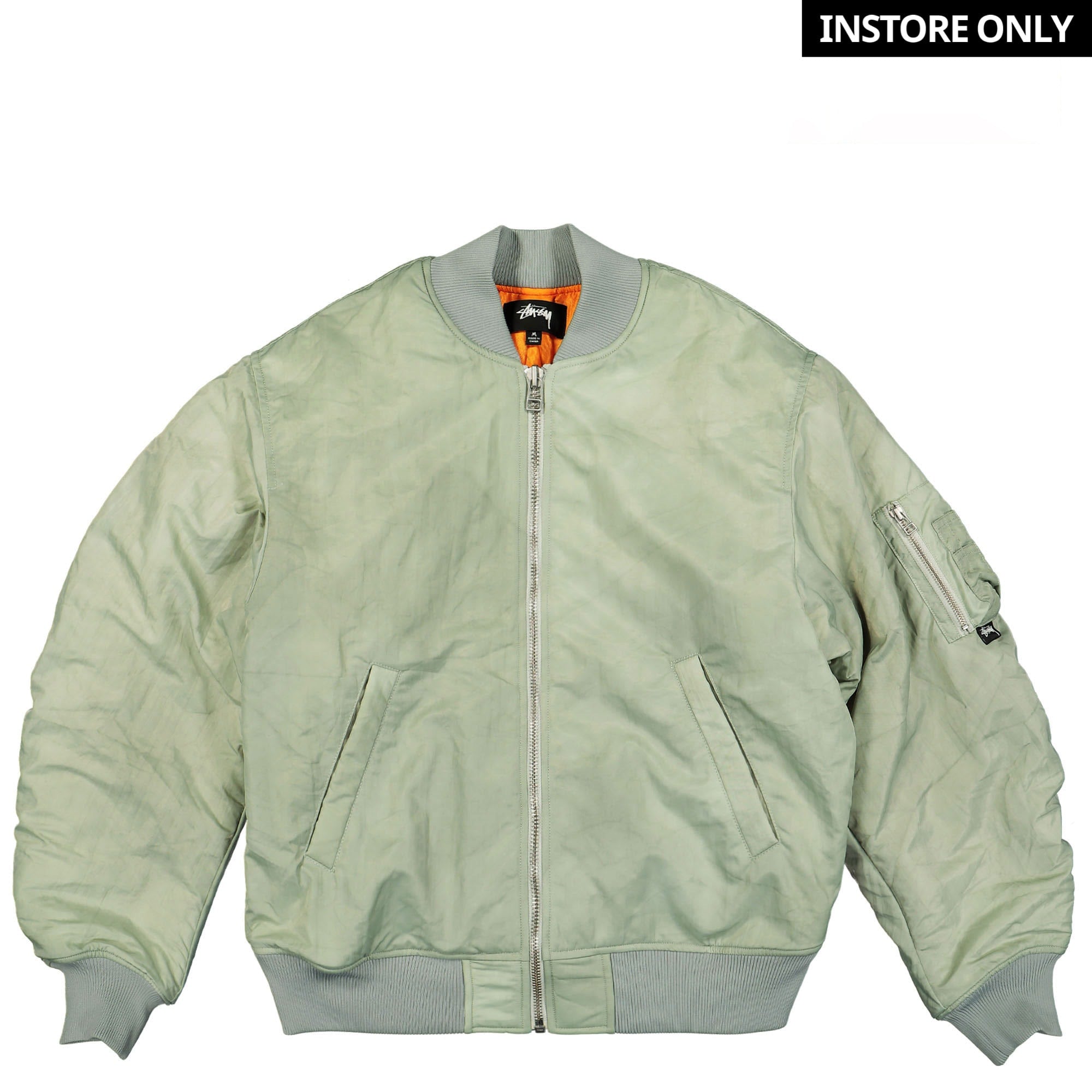 Stussy Dyed Nylon Bomber Stone Bomber & Varsity Jackets 115694 / 1015 / Stone | Overkill