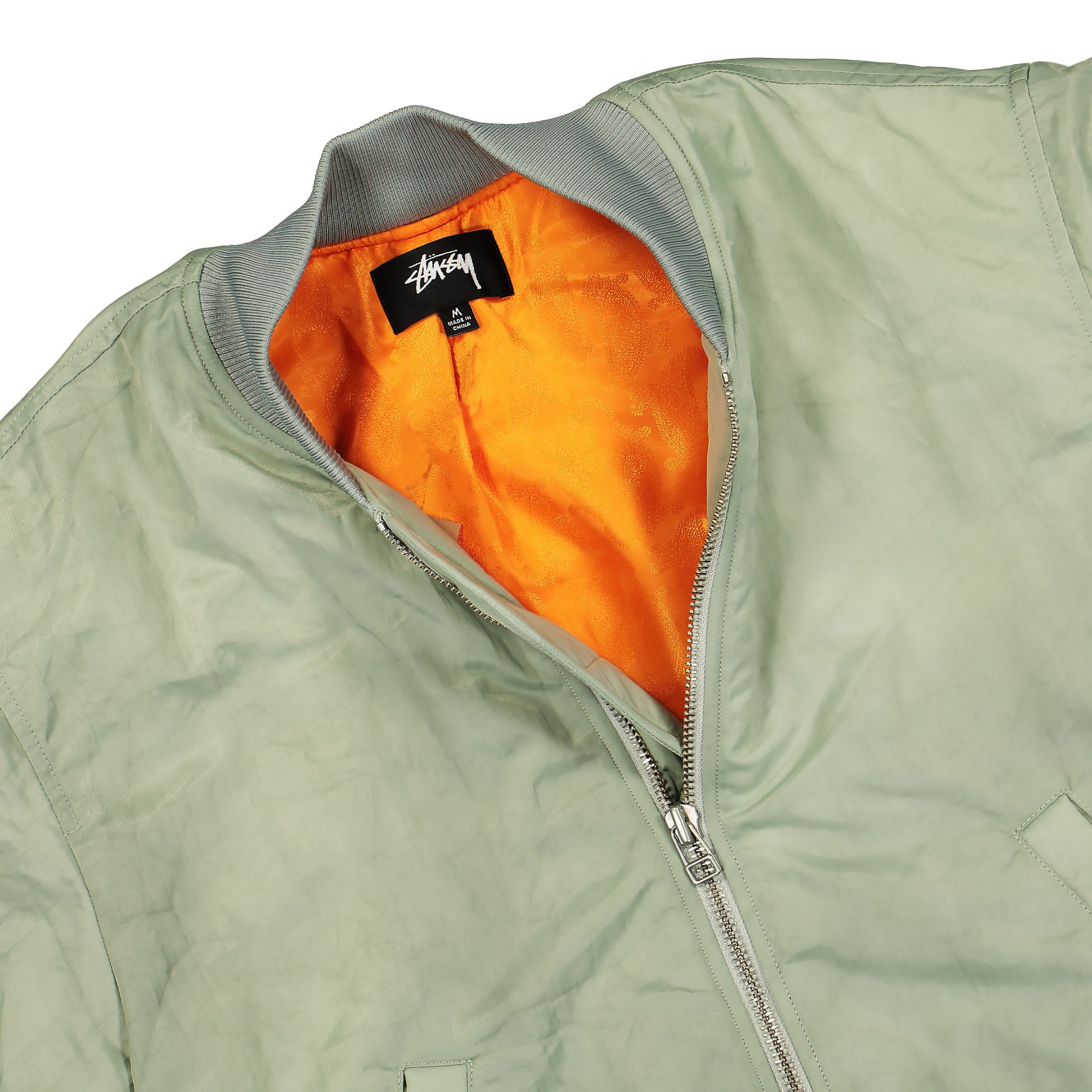 Stussy Dyed Nylon Bomber Stone Bomber & Varsity Jackets Detailfoto | Overkill