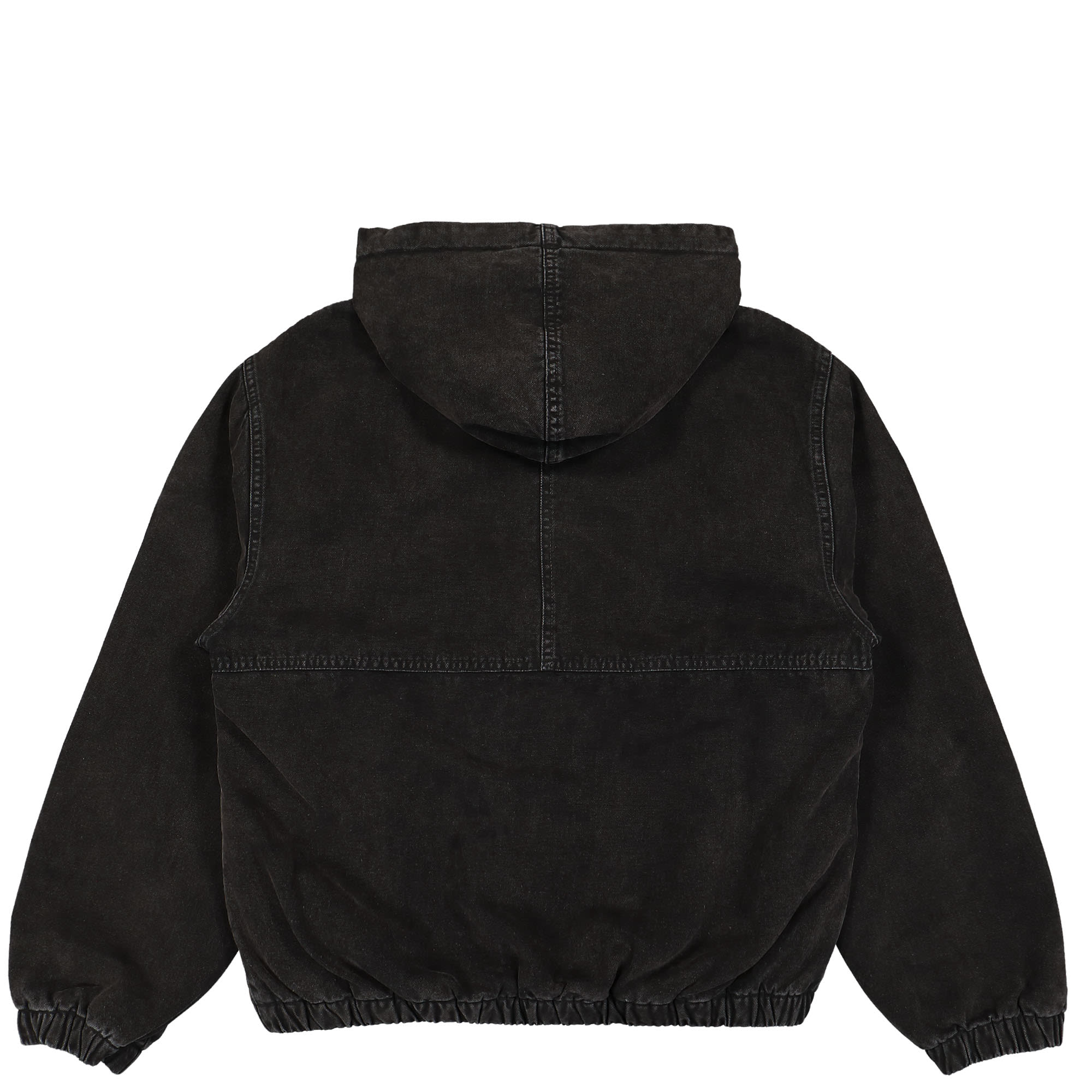 Stussy Canvas Insulated Work Jacket Black Fleece Jackets Material | Overkill