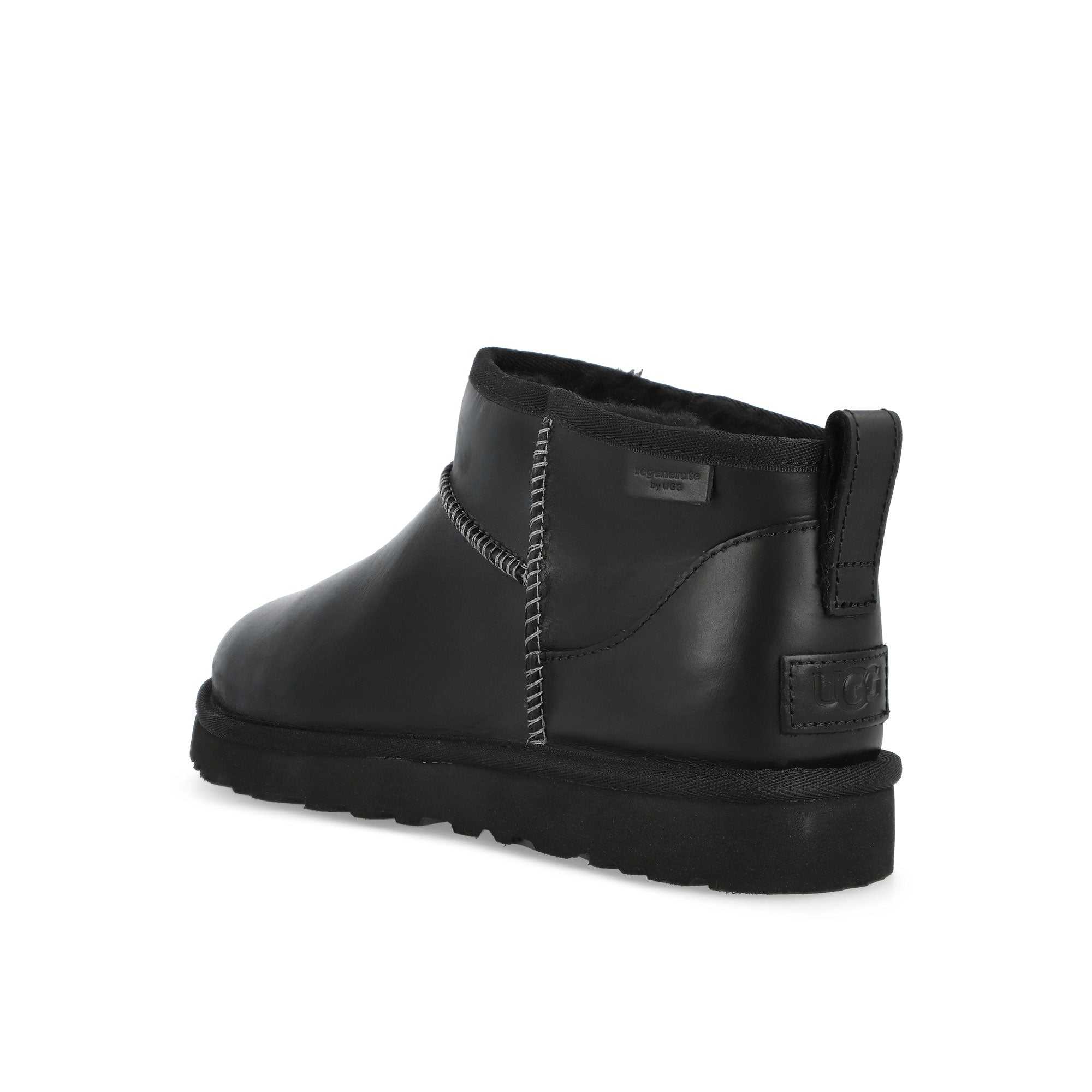 UGG M Classic Ultra Mini LTHR Regen Black Boots 1158191-BLK Material | Overkill