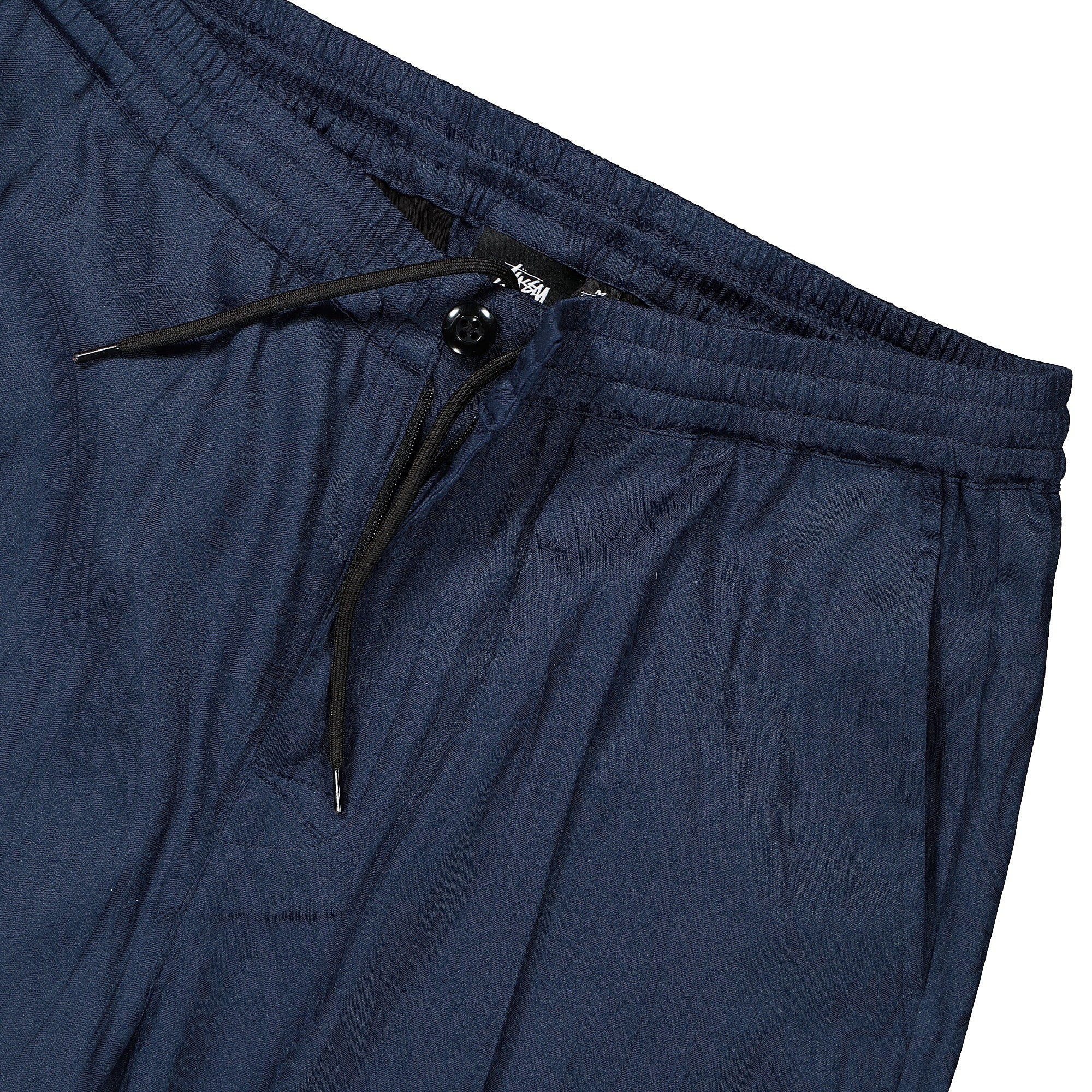 Stussy Bryan Paisley Pant Navy Sweat & Track Pants Close-up | Overkill