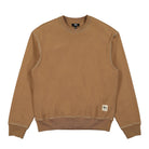 Stussy Contrast Stitch Label Crew Brown Sweatshirts 118458 / 1001 | Overkill