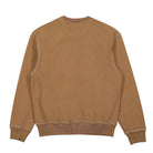 Stussy Contrast Stitch Label Crew Brown Sweatshirts Material | Overkill