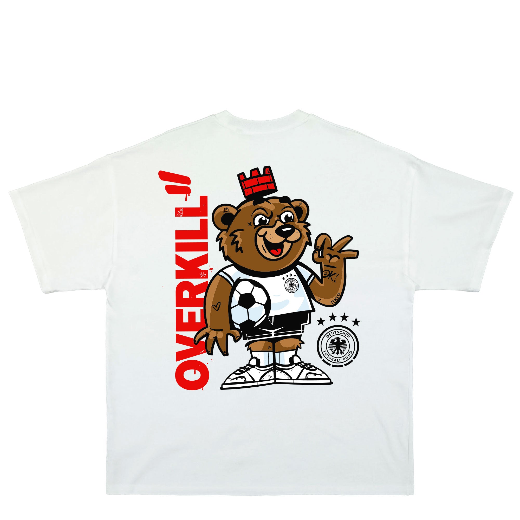 DFB x Overkill DFB Tee White T-Shirts 01-OK-DFB-TEE-WHT Close-up | Overkill