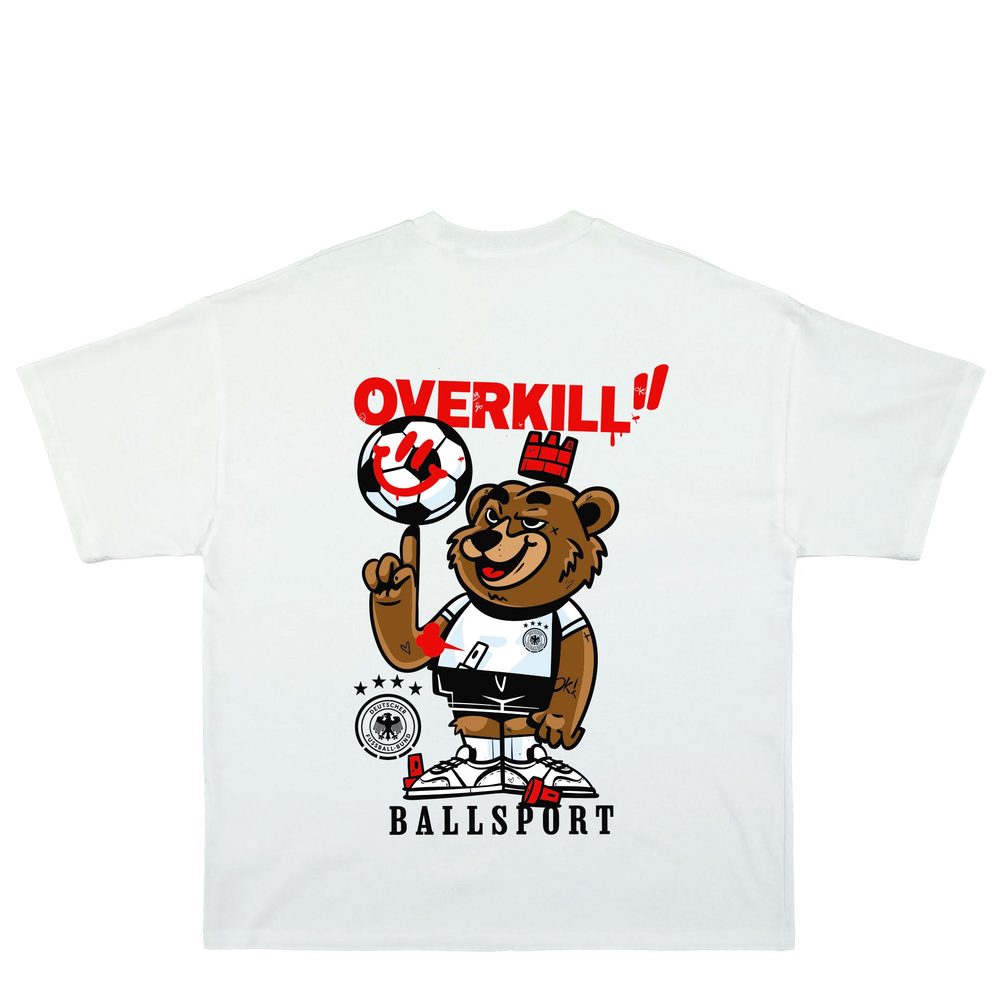 DFB x Overkill DFB Tee White T-Shirts 03-OK-DFB-TEE-WHT Close-up | Overkill