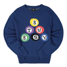 Stussy Billard Sweater Navy Sweatshirts 117086 / 0806 | Overkill