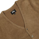 Stussy Shaggy Cardigan Taupe Cardigans Close-up | Overkill