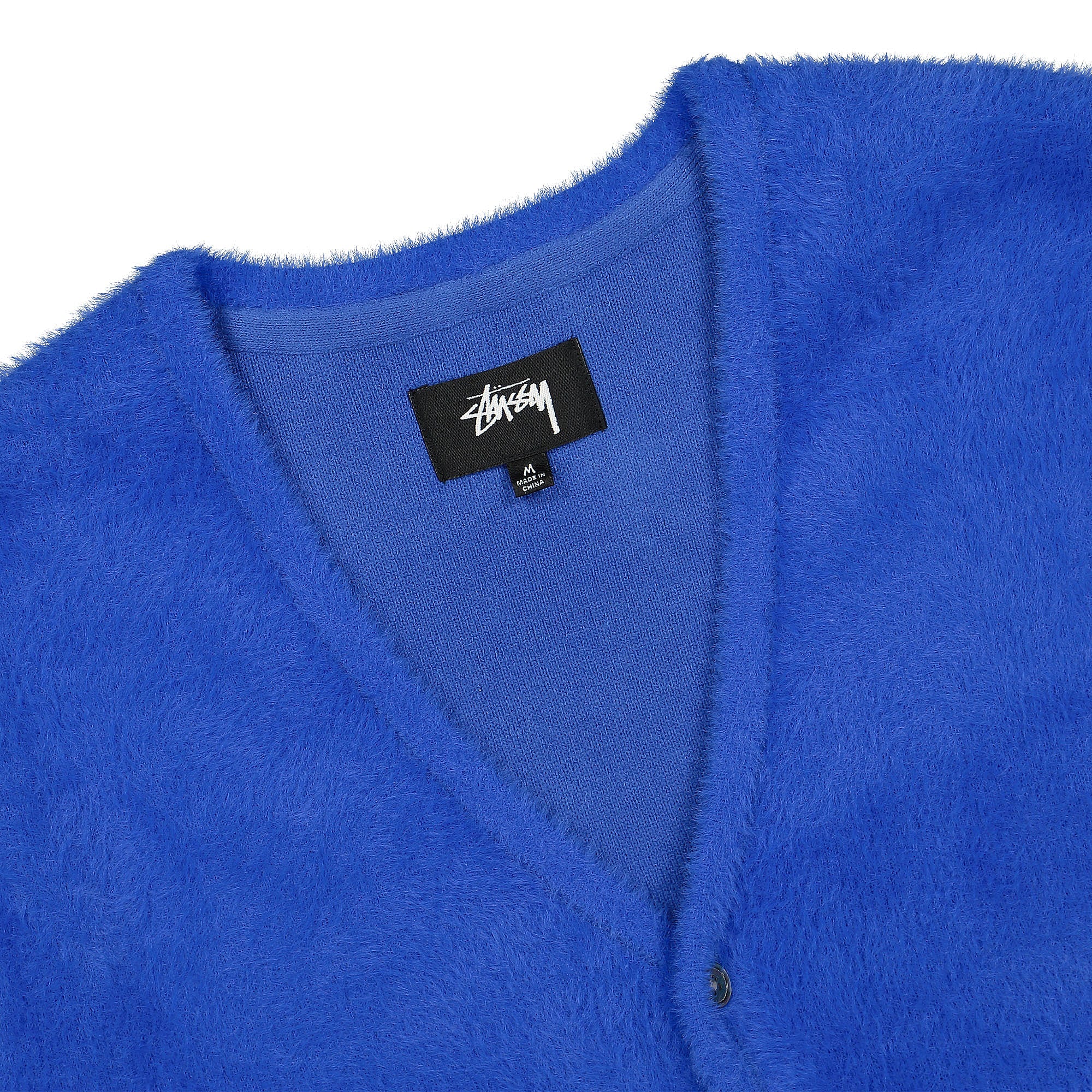 Stussy Shaggy Cardigan Royal Cardigans Close-up | Overkill