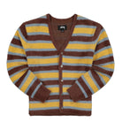 Stussy Horizontal Stripe Cardigan Brown Cardigans 117106 / 1001 | Overkill
