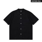 Stussy Perforated Swirl Knit Shirt Black Shirts 117109 / 0001 | Overkill