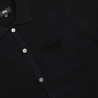 Stussy Perforated Swirl Knit Shirt Black Shirts Detailfoto | Overkill