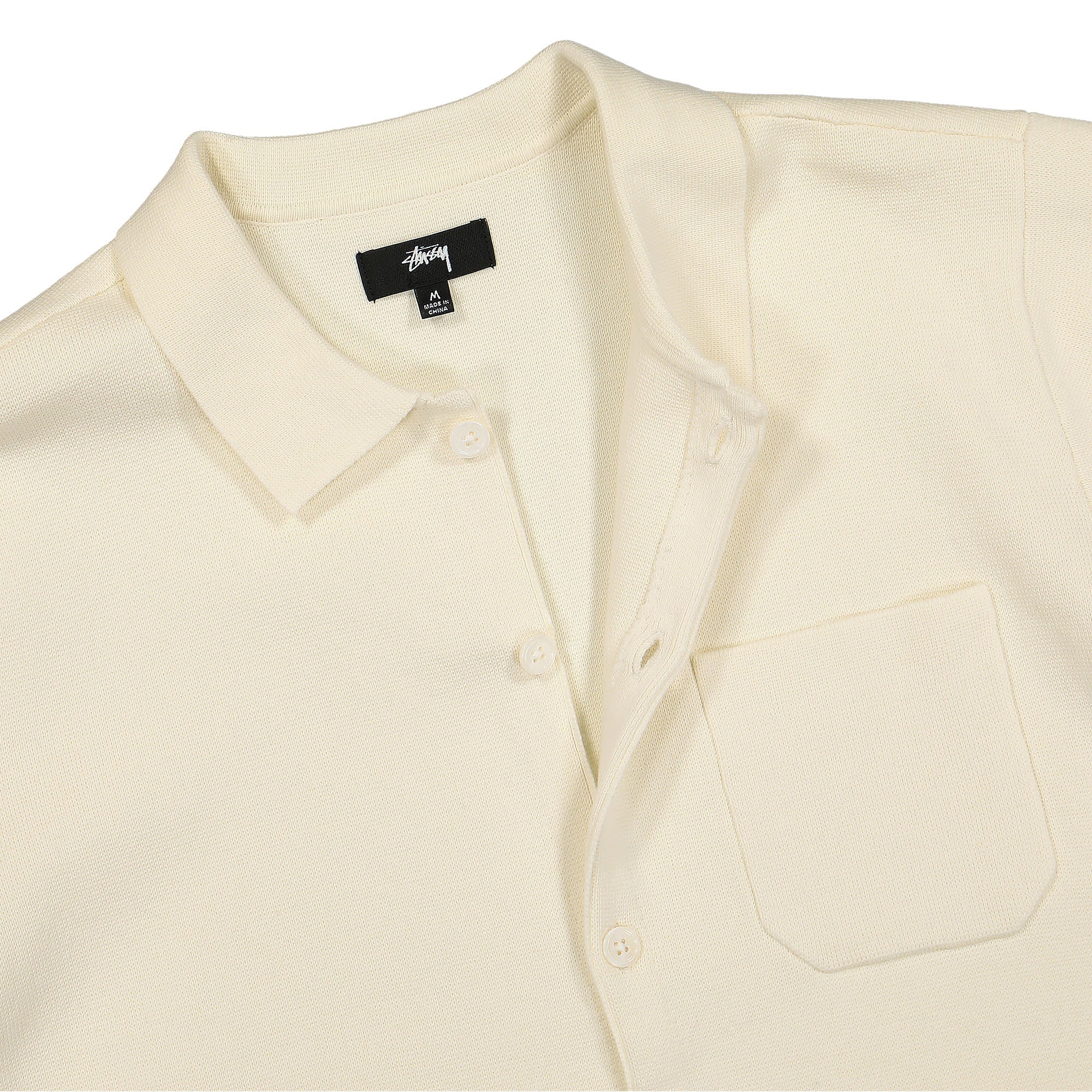 トップス STUSSY PERFORATED SWIRL KNIT SHIRT M Stussy Perforated Swirl Knit Shirt 117109 / 1002 | OVERKILL