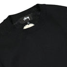 Stussy Bent Crown Sweater Black Sweatshirts Close-up | Overkill