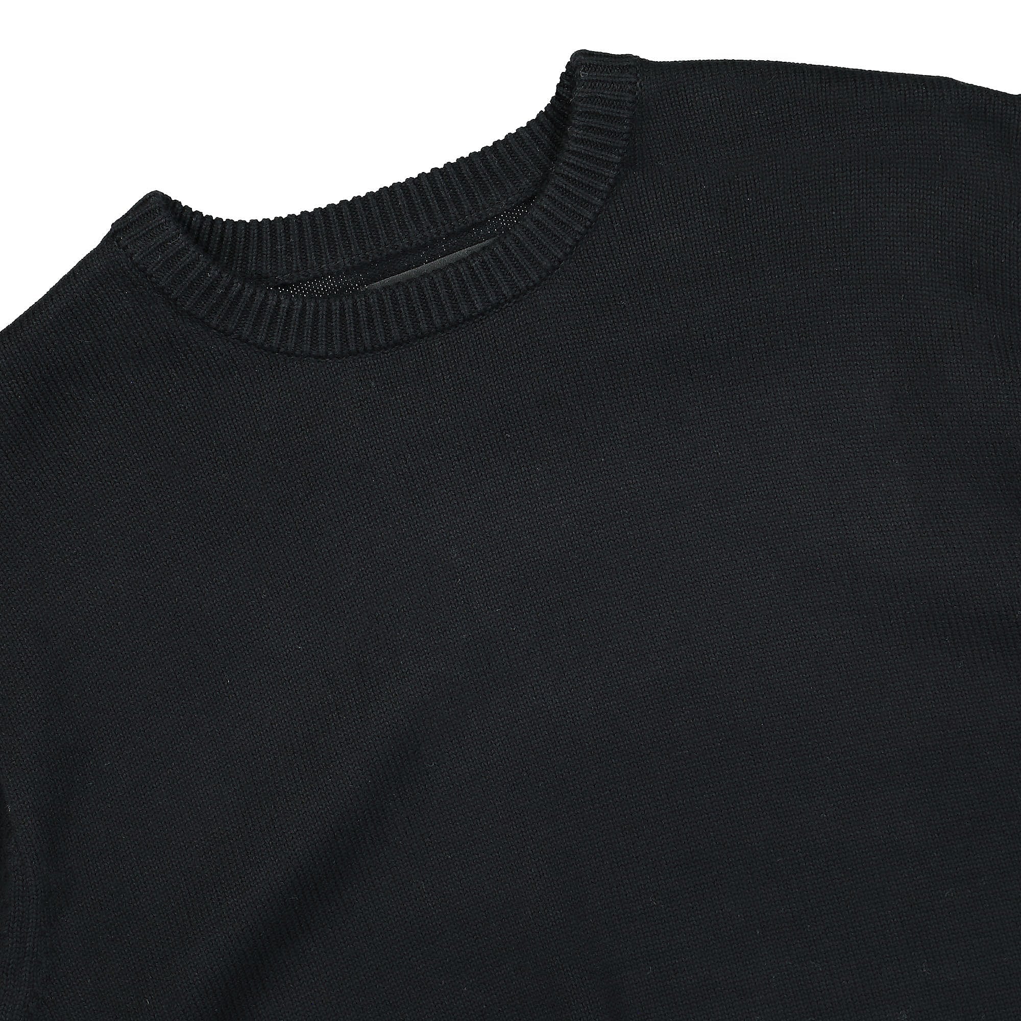 Stussy SS Link Sweater Black Sweatshirts Close-up | Overkill