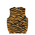 Stussy Tiger Printed Sweater Vest Mustard Sweater Vests Material | Overkill