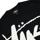 Stussy Stock Sweater Black Sweatshirts Close-up | Overkill
