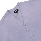 Stussy Brushed Cardigan Lavendar Cardigans Close-up | Overkill