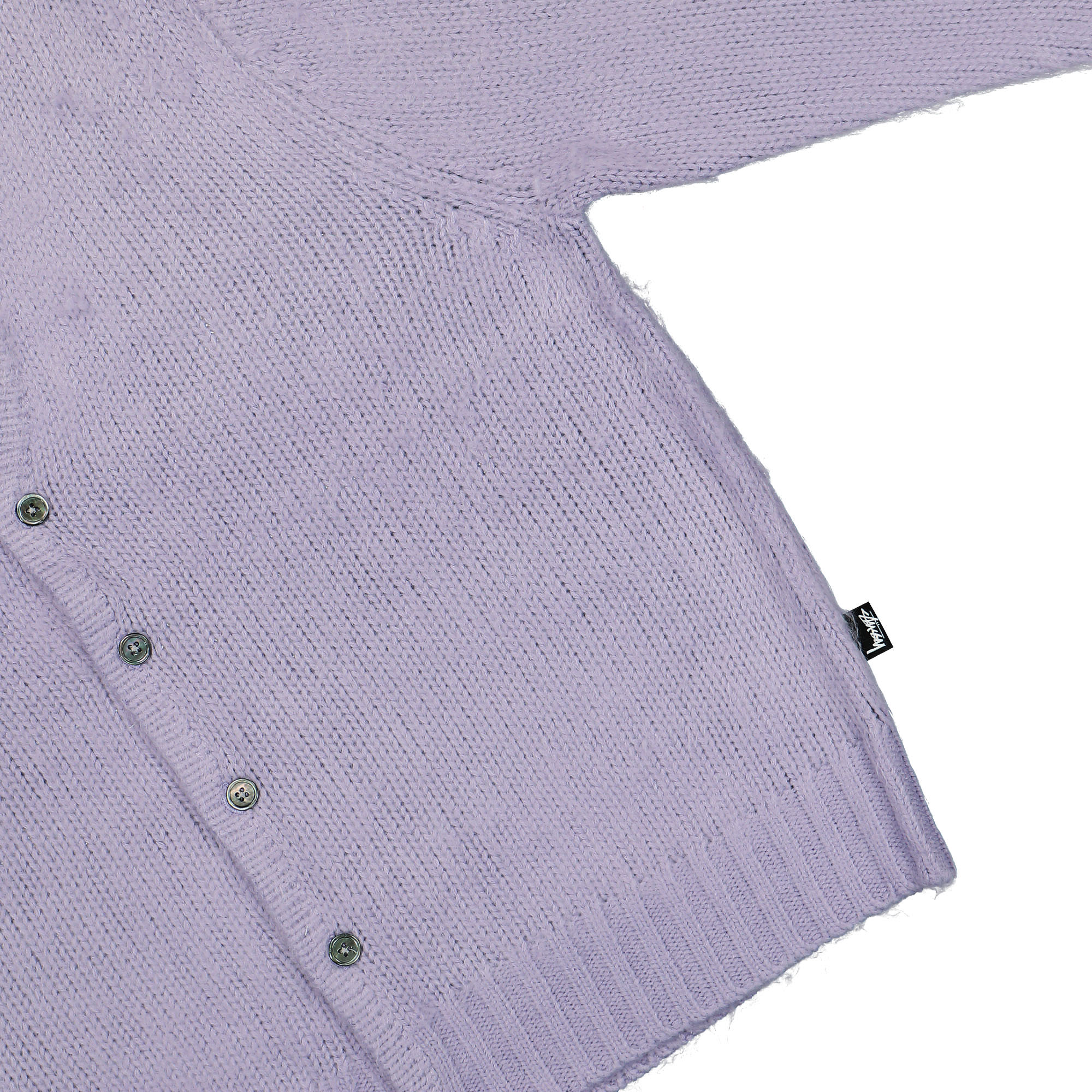 Stussy Brushed Cardigan Lavendar Cardigans Detailfoto | Overkill