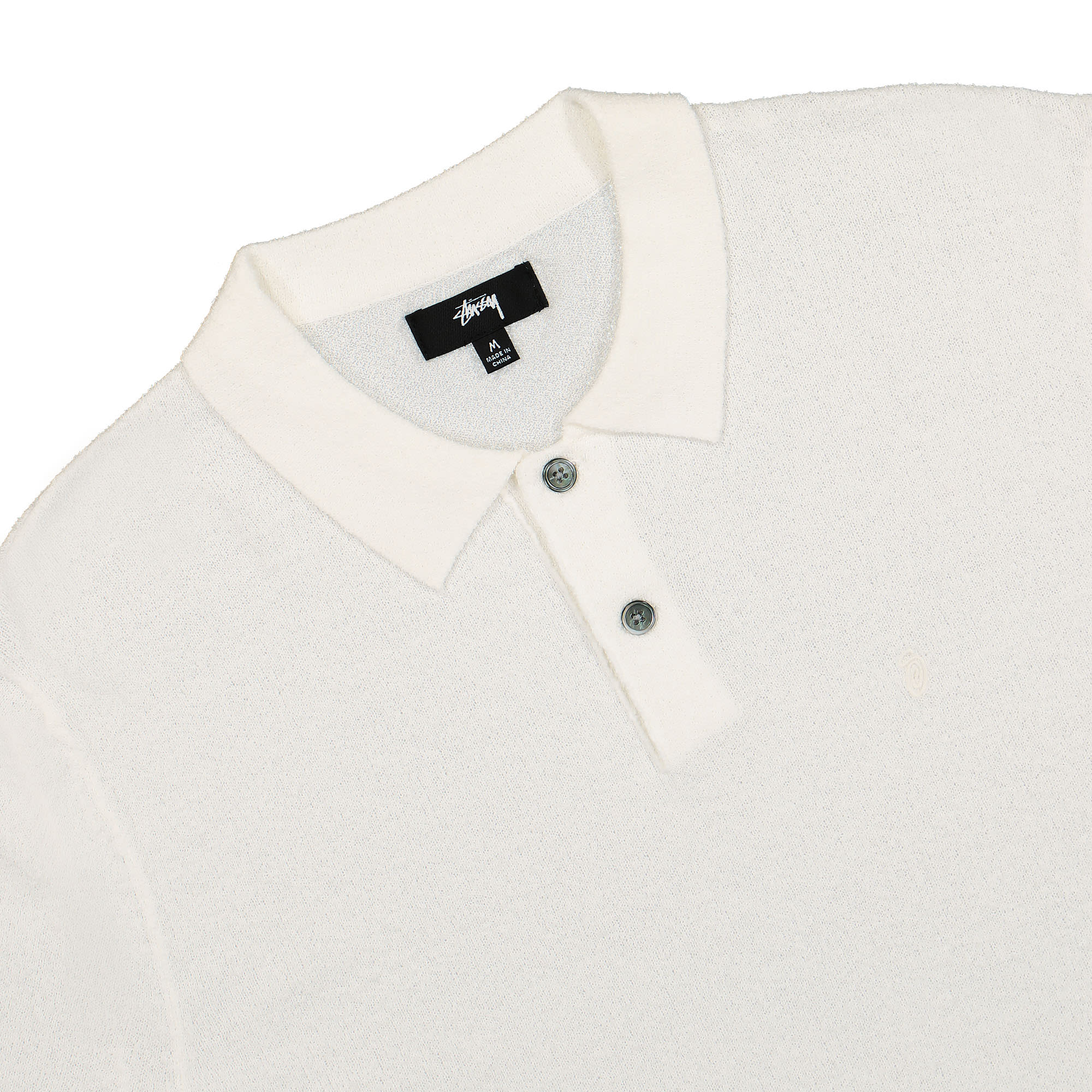 Stussy Textured SS Polo Sweater 117167 / 1207 / Bone | OVERKILL