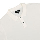 Stussy Textured SS Polo Sweater Bone T-Shirts Close-up | Overkill