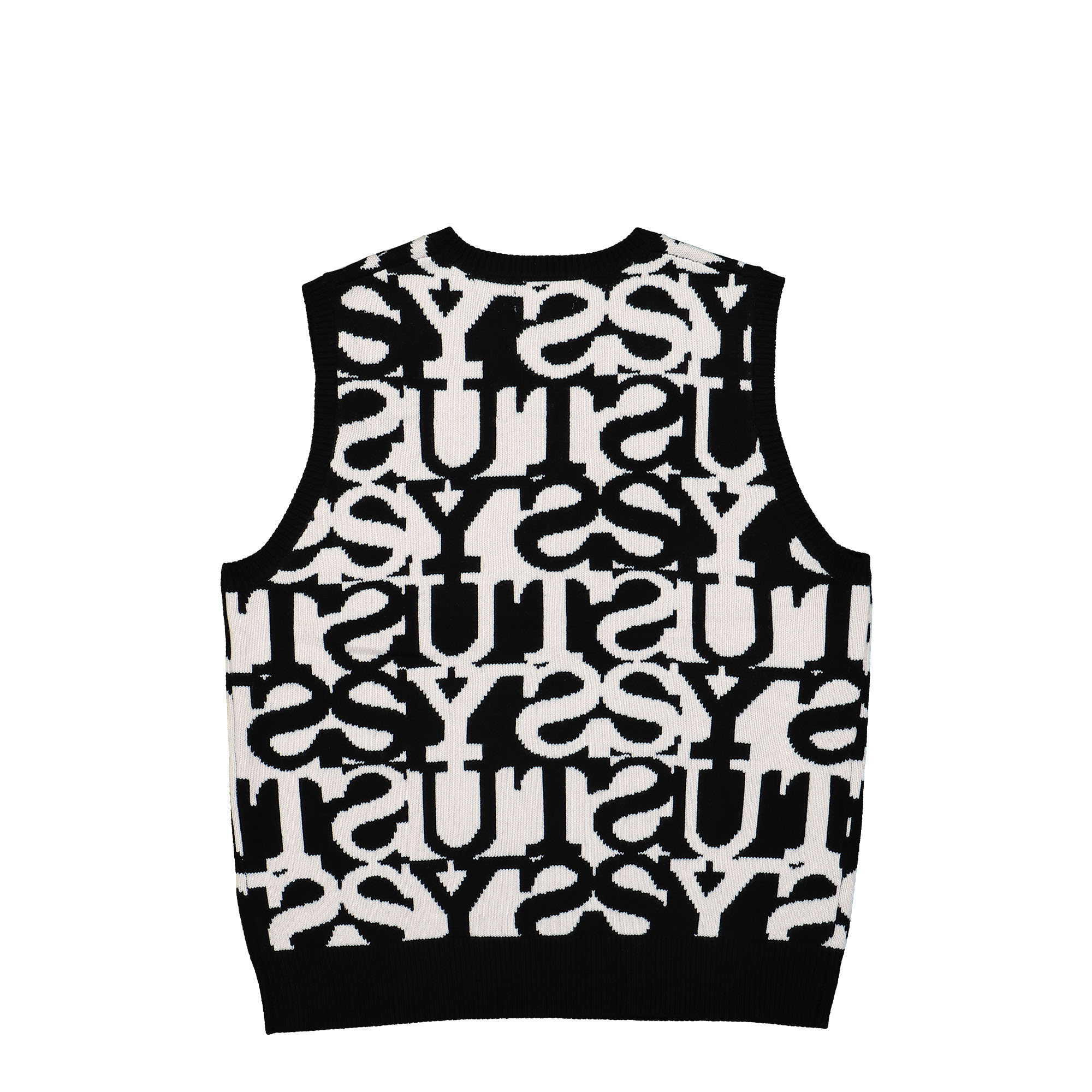 Stussy Stacked Sweater Vest Ivory Sweater Vests Material | Overkill