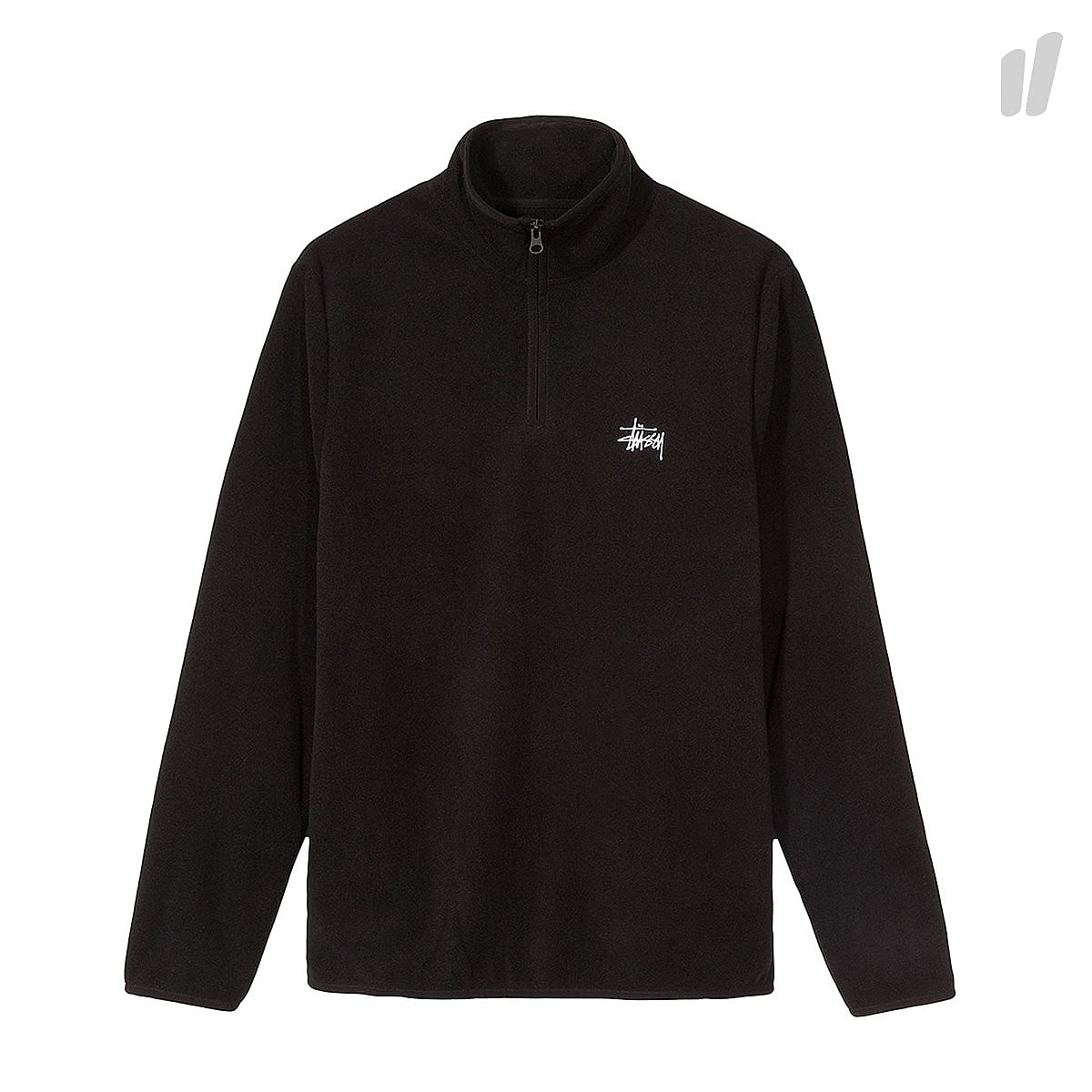 Stussy Polar Fleece Half Zip Black Sweatshirts 118287 / 0001 | Overkill