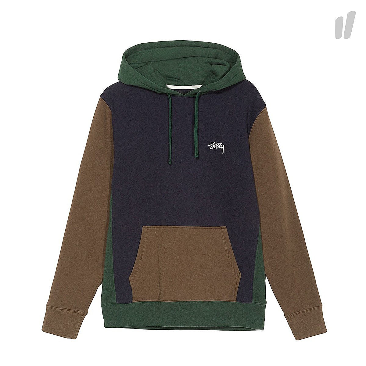 Stussy Color Blocked Hood Navy Hoodies 118300 / 0806 | Overkill