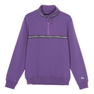 Stussy Woven Tape Mock Neck Purple Sweatshirts 118323 / 0809 | Overkill