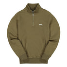 Stussy Stock Fleece Mock Olive Sweatshirts 118329 / 0403 | Overkill