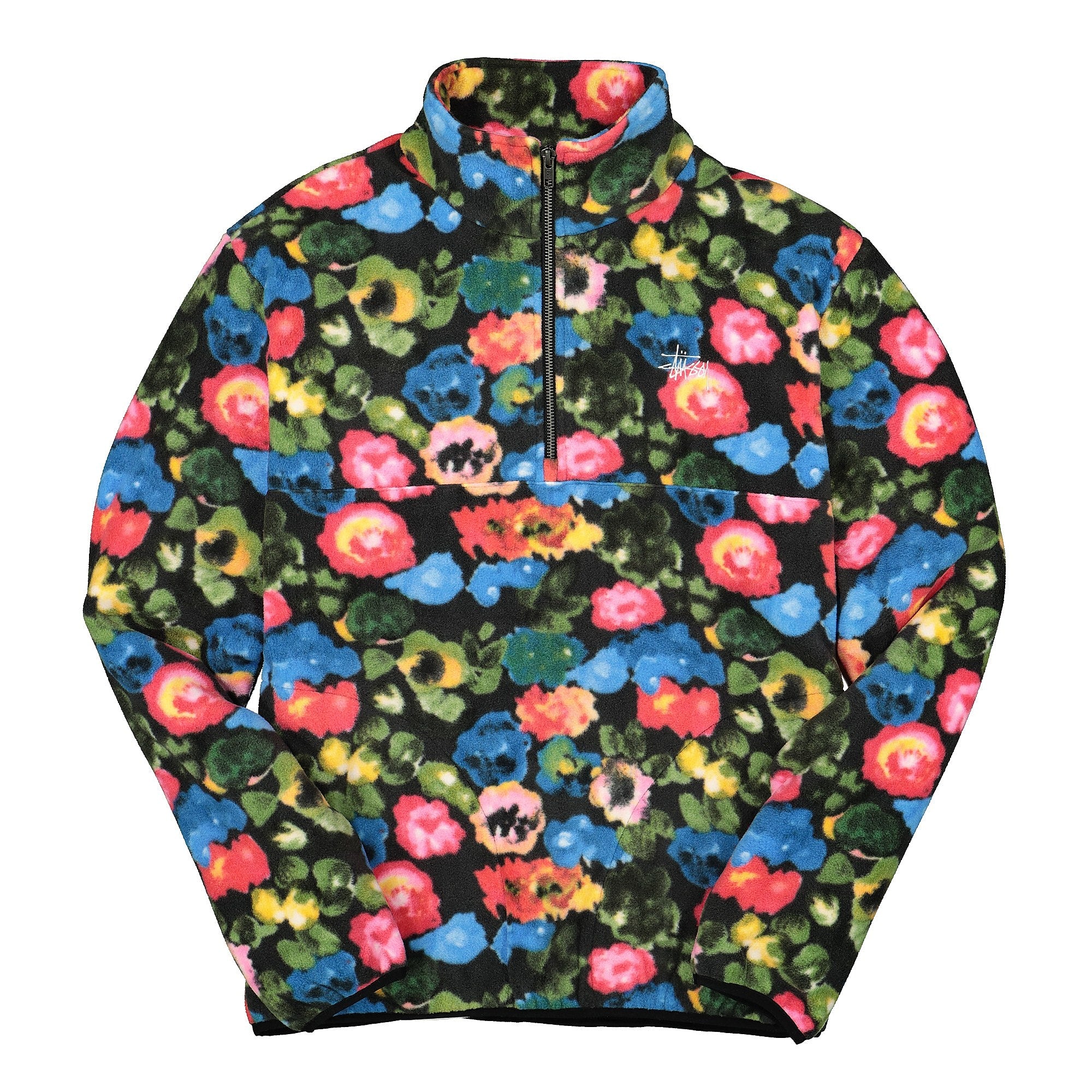 Stussy Basic Polar Fleece Mock Floral Sweatshirts 118333 / 18983 | Overkill