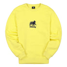 Stussy Lion Applique Crew Lemon Sweatshirts 118340 / 0408 | Overkill