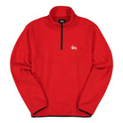 Stussy Basic Polar Fleece Mock Red Sweatshirts 118347 / 0601 | Overkill