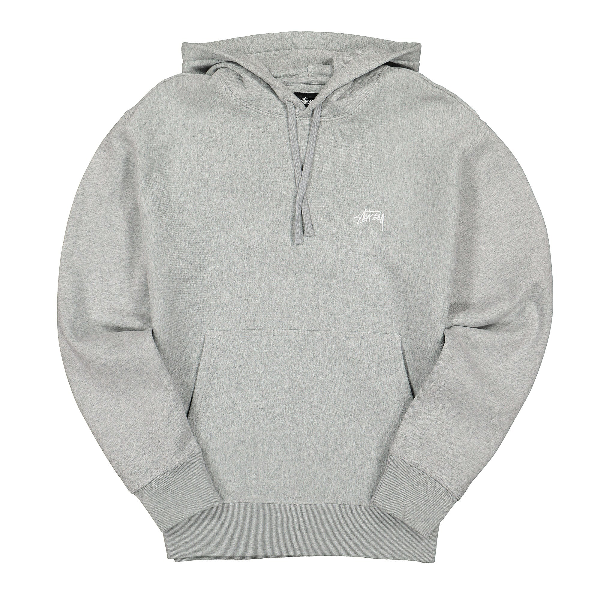 Stussy Logo Hood Grey Heather Hoodies 118364 / 0009 | Overkill